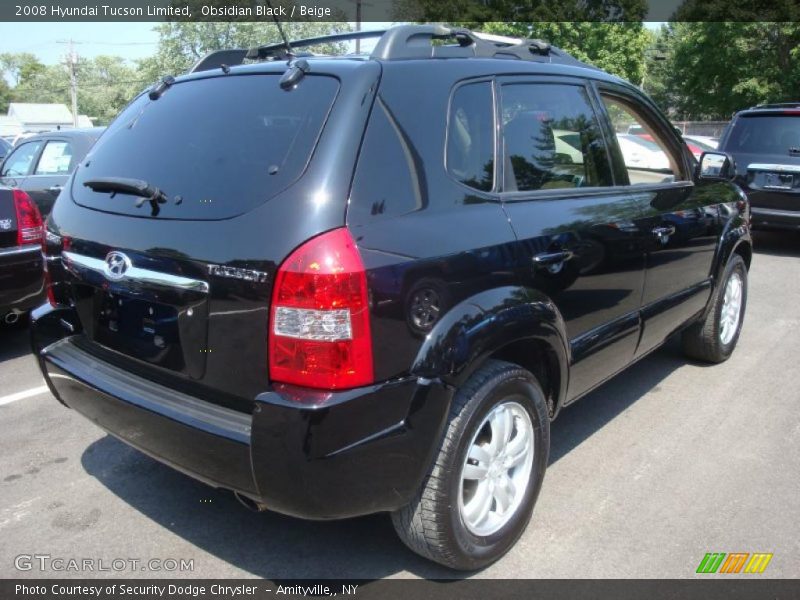 Obsidian Black / Beige 2008 Hyundai Tucson Limited