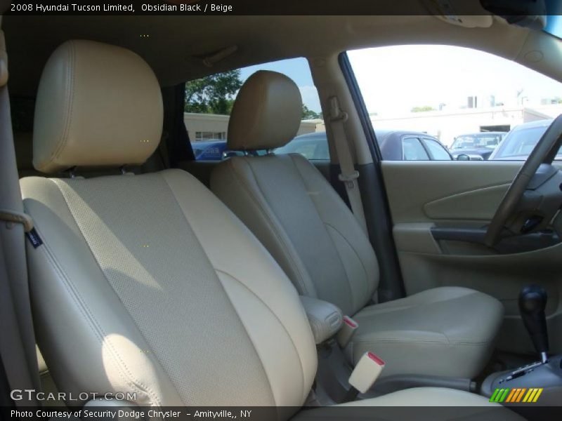 Obsidian Black / Beige 2008 Hyundai Tucson Limited