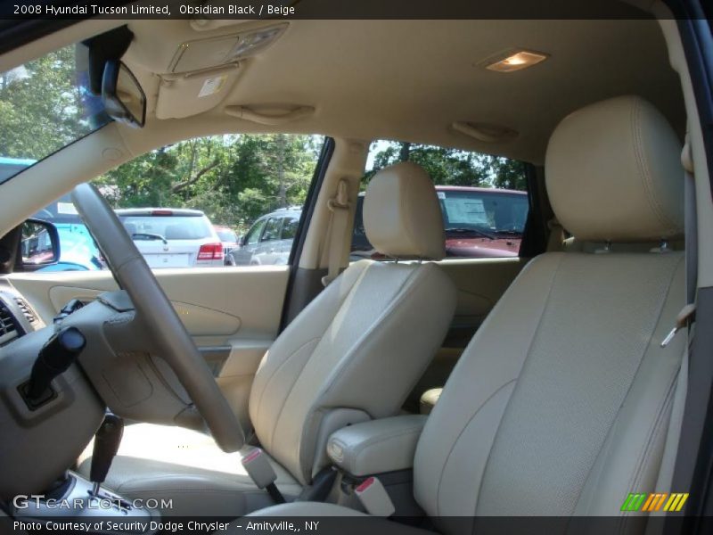 Obsidian Black / Beige 2008 Hyundai Tucson Limited