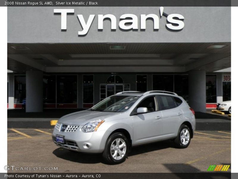 Silver Ice Metallic / Black 2008 Nissan Rogue SL AWD
