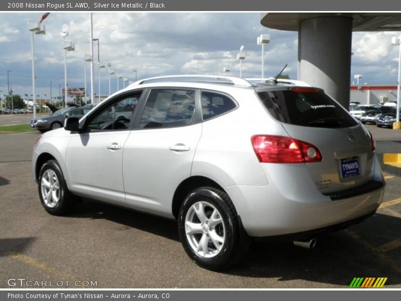 Silver Ice Metallic / Black 2008 Nissan Rogue SL AWD