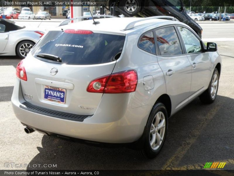 Silver Ice Metallic / Black 2008 Nissan Rogue SL AWD