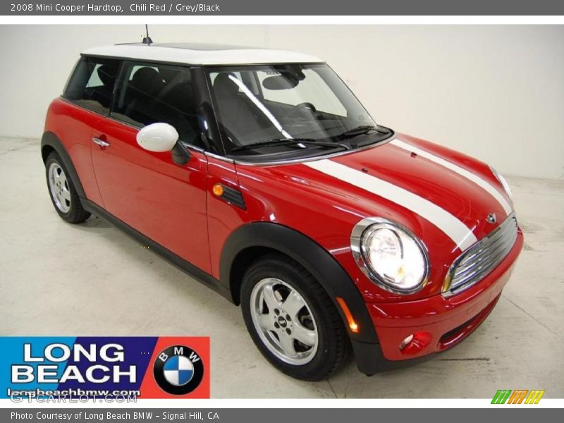 Chili Red / Grey/Black 2008 Mini Cooper Hardtop