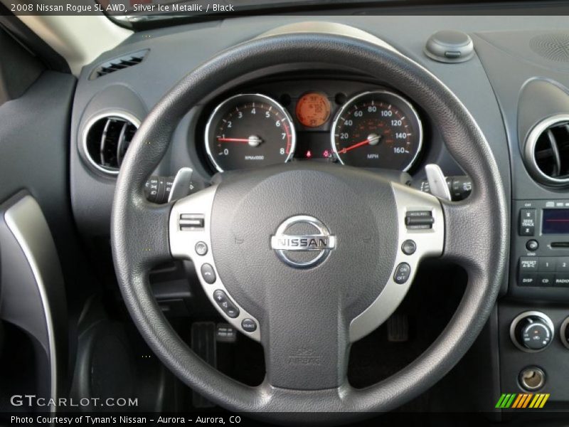Silver Ice Metallic / Black 2008 Nissan Rogue SL AWD