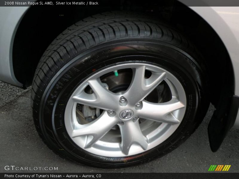 Silver Ice Metallic / Black 2008 Nissan Rogue SL AWD