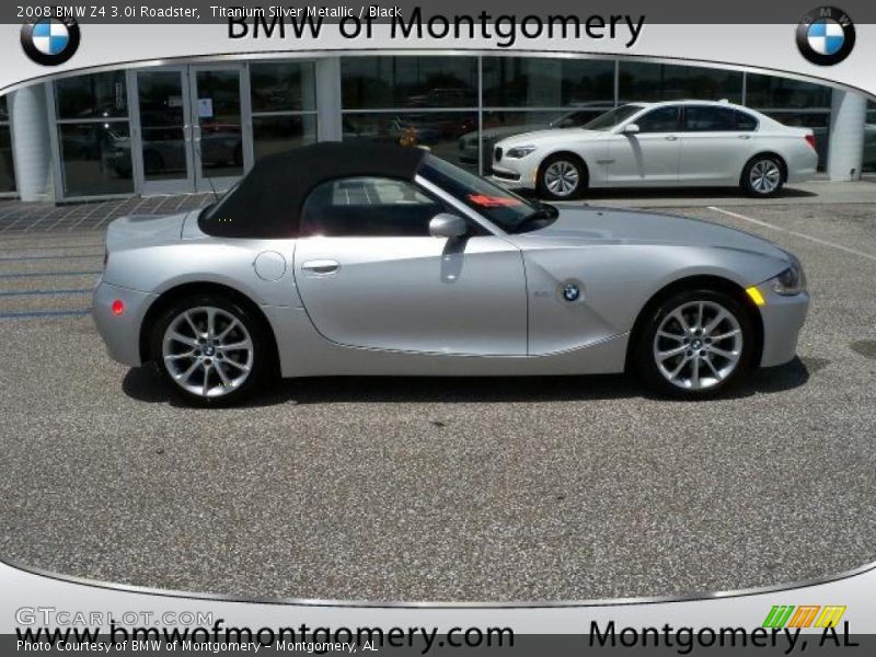 Titanium Silver Metallic / Black 2008 BMW Z4 3.0i Roadster