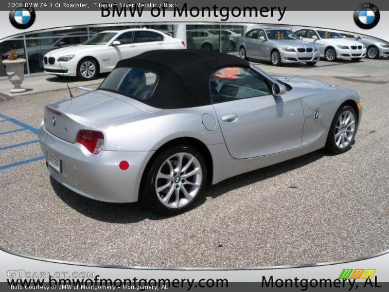 Titanium Silver Metallic / Black 2008 BMW Z4 3.0i Roadster