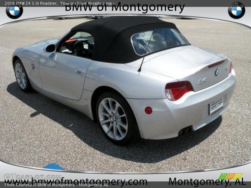 Titanium Silver Metallic / Black 2008 BMW Z4 3.0i Roadster