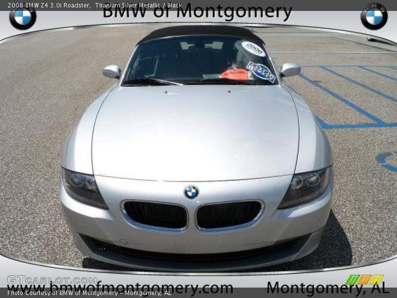 Titanium Silver Metallic / Black 2008 BMW Z4 3.0i Roadster