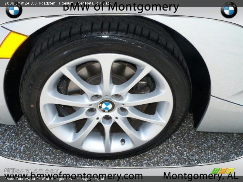 Titanium Silver Metallic / Black 2008 BMW Z4 3.0i Roadster