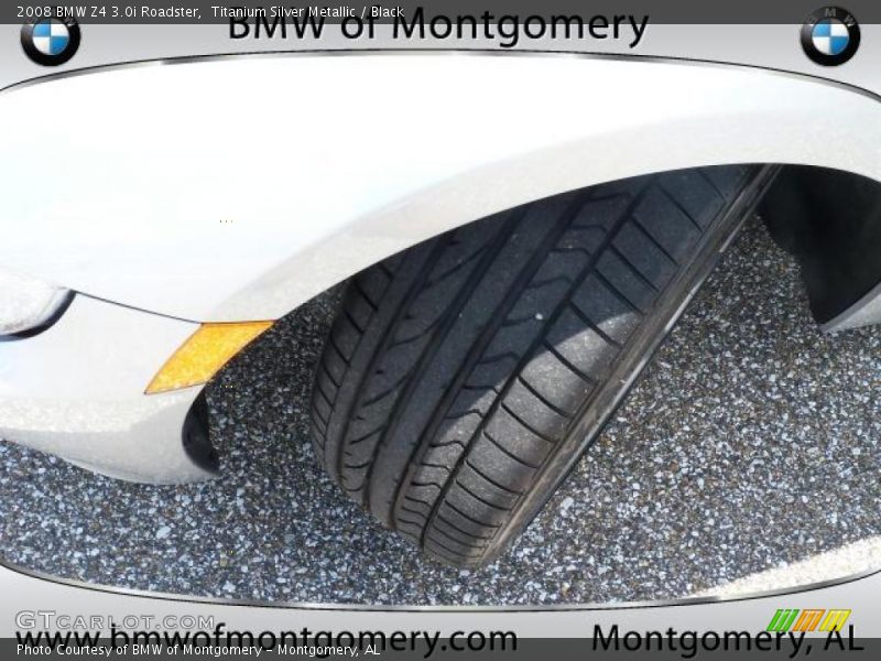Titanium Silver Metallic / Black 2008 BMW Z4 3.0i Roadster