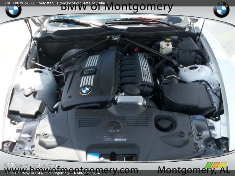 Titanium Silver Metallic / Black 2008 BMW Z4 3.0i Roadster