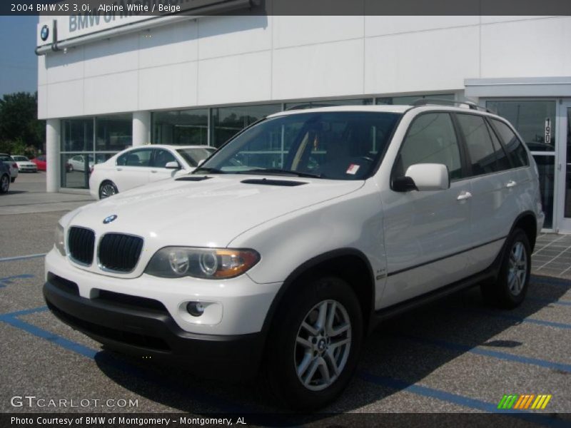 Alpine White / Beige 2004 BMW X5 3.0i