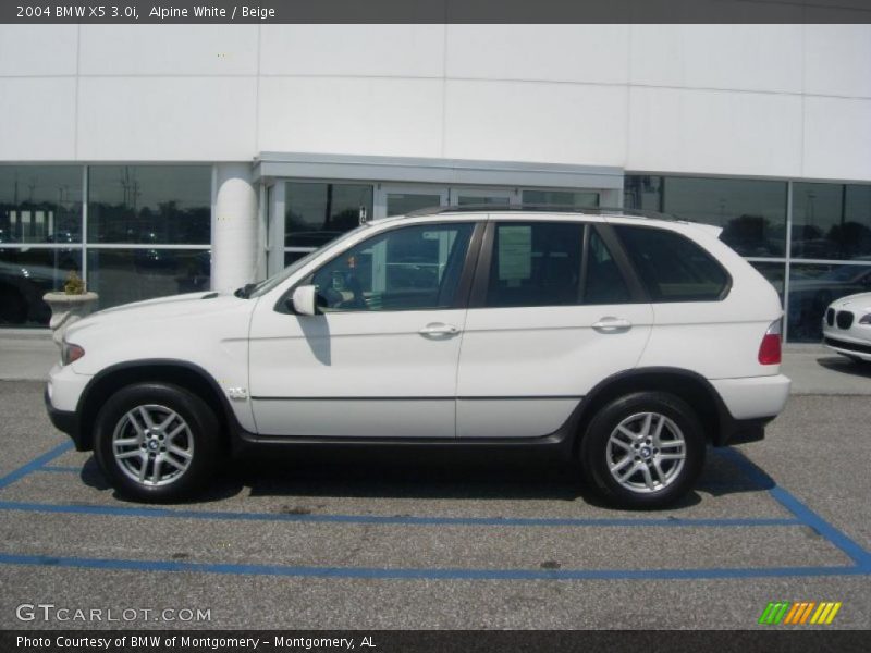 Alpine White / Beige 2004 BMW X5 3.0i