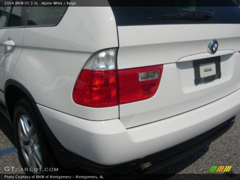 Alpine White / Beige 2004 BMW X5 3.0i