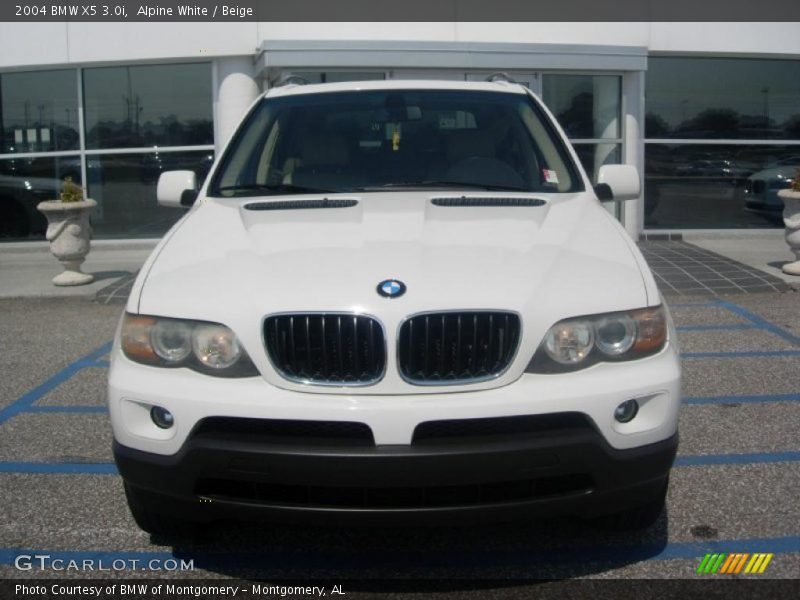 Alpine White / Beige 2004 BMW X5 3.0i