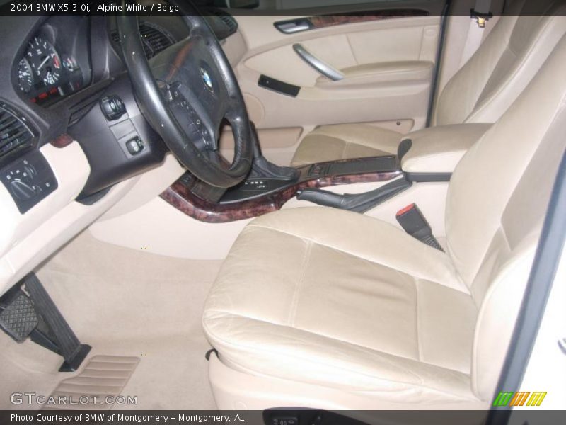 Alpine White / Beige 2004 BMW X5 3.0i