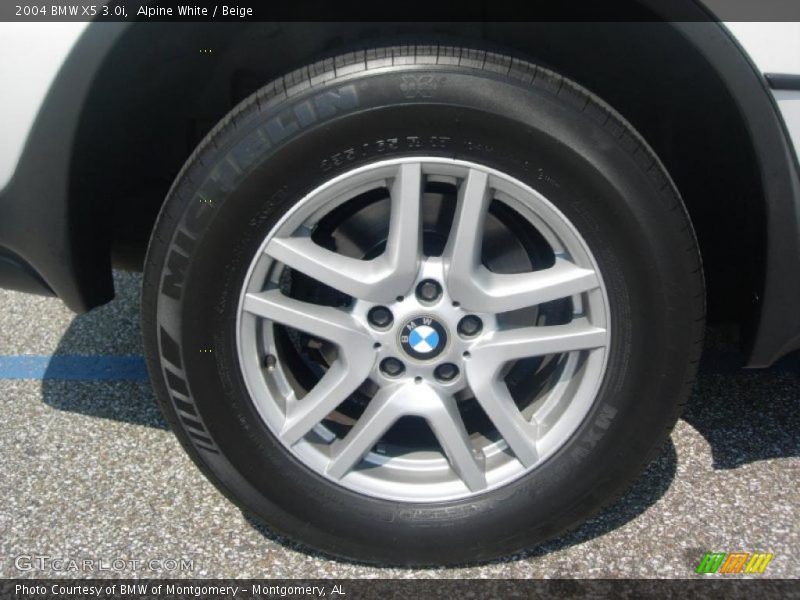 Alpine White / Beige 2004 BMW X5 3.0i