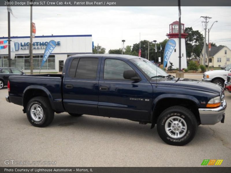 Patriot Blue Pearl / Agate 2000 Dodge Dakota SLT Crew Cab 4x4