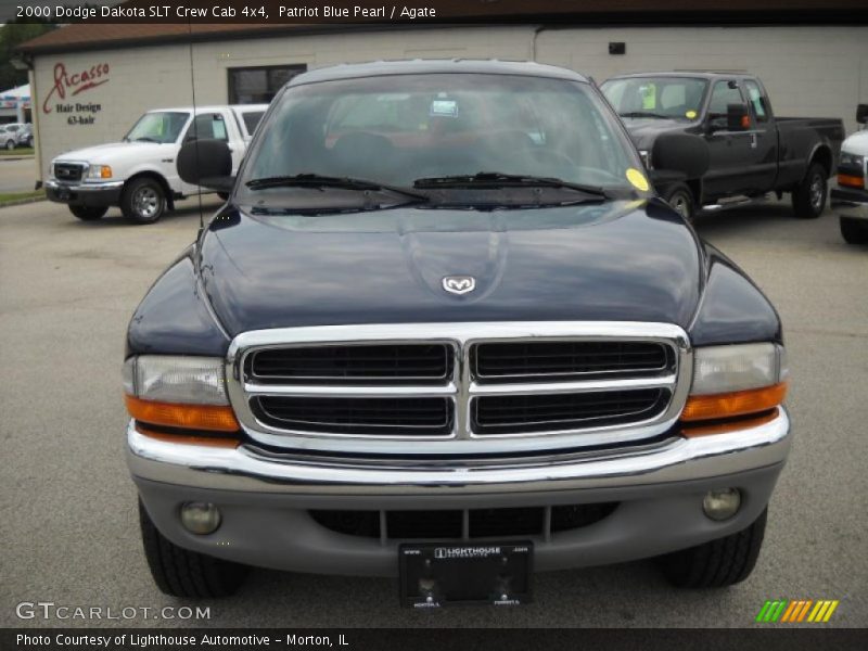 Patriot Blue Pearl / Agate 2000 Dodge Dakota SLT Crew Cab 4x4