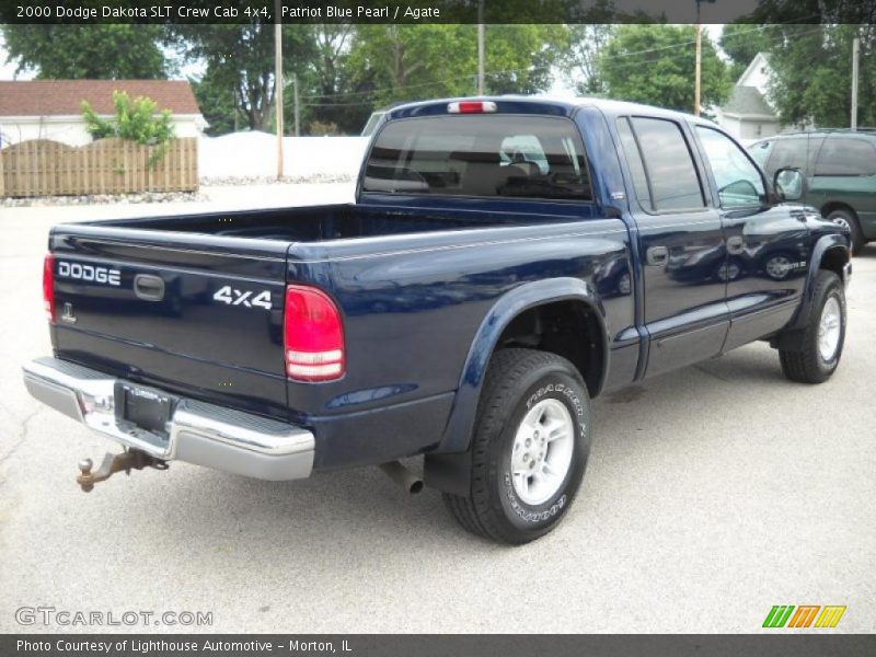 Patriot Blue Pearl / Agate 2000 Dodge Dakota SLT Crew Cab 4x4