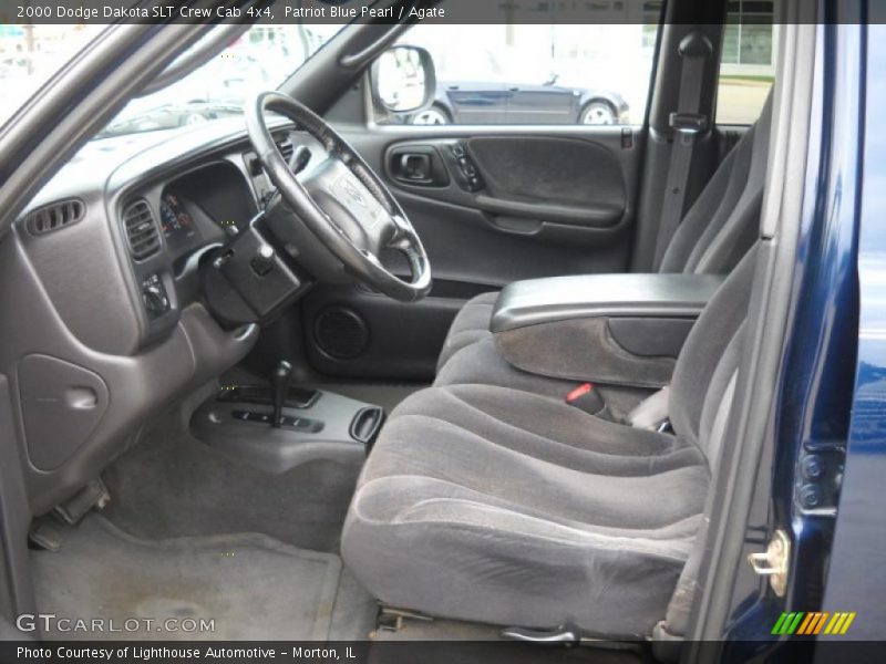 Patriot Blue Pearl / Agate 2000 Dodge Dakota SLT Crew Cab 4x4