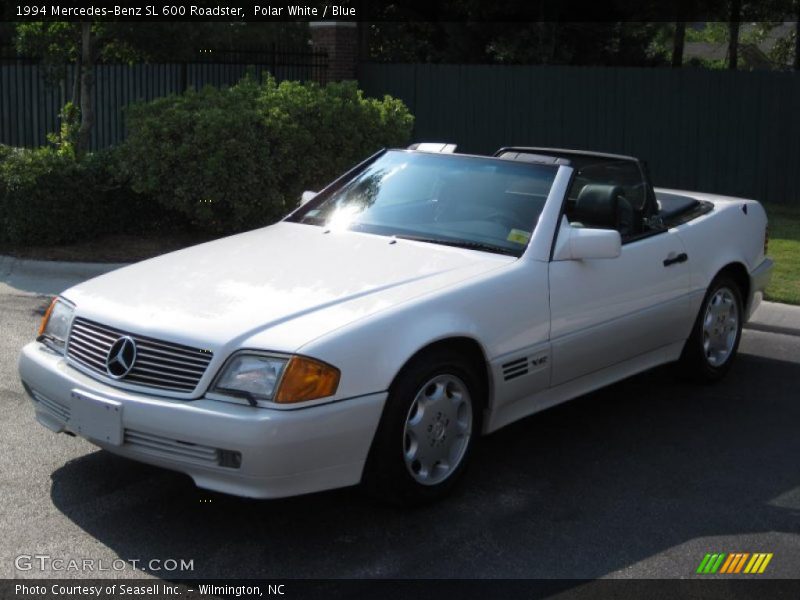 Polar White / Blue 1994 Mercedes-Benz SL 600 Roadster