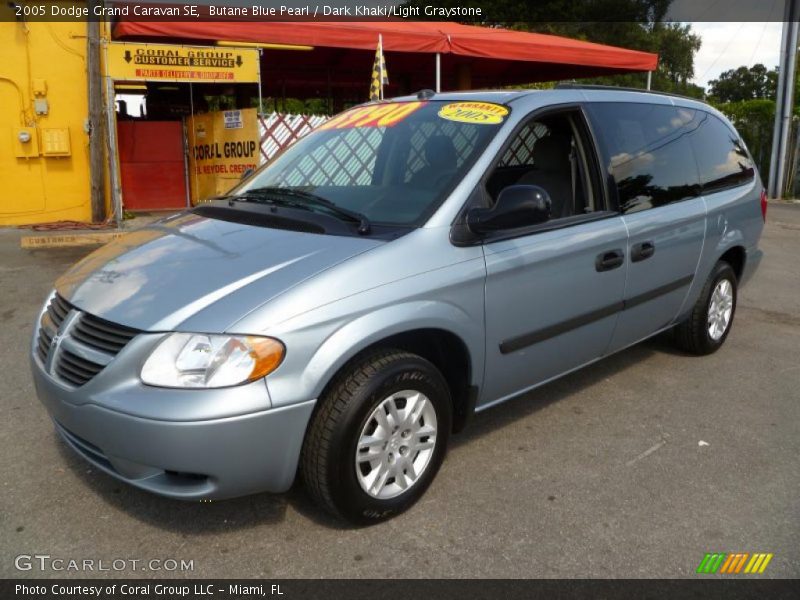 Butane Blue Pearl / Dark Khaki/Light Graystone 2005 Dodge Grand Caravan SE