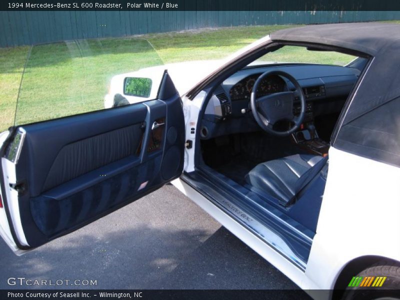 Polar White / Blue 1994 Mercedes-Benz SL 600 Roadster
