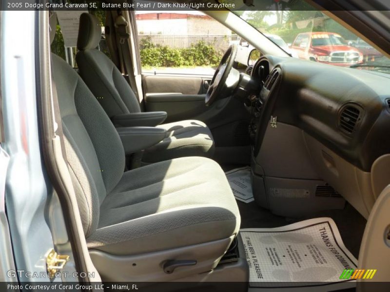 Butane Blue Pearl / Dark Khaki/Light Graystone 2005 Dodge Grand Caravan SE