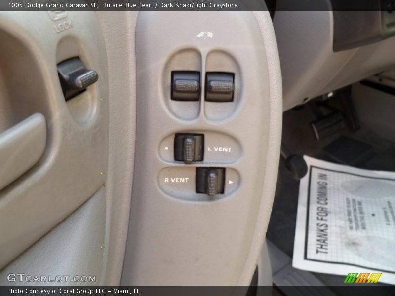 Butane Blue Pearl / Dark Khaki/Light Graystone 2005 Dodge Grand Caravan SE