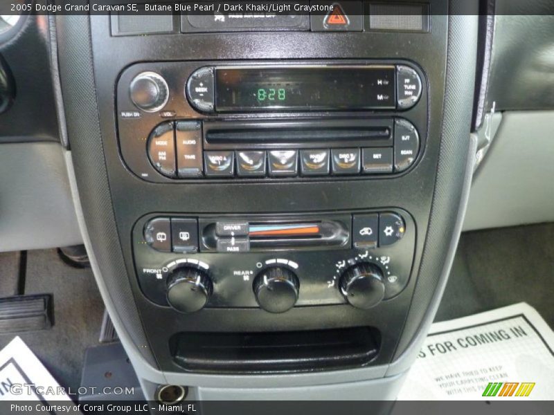 Butane Blue Pearl / Dark Khaki/Light Graystone 2005 Dodge Grand Caravan SE