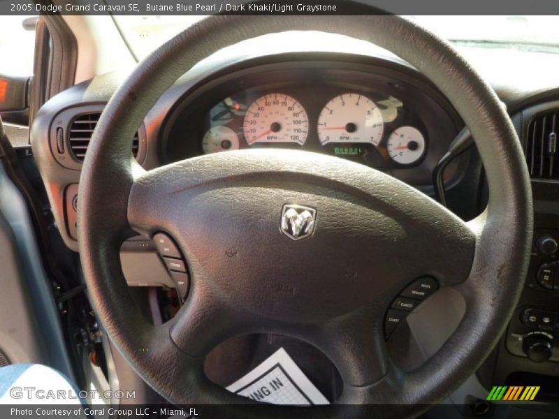 Butane Blue Pearl / Dark Khaki/Light Graystone 2005 Dodge Grand Caravan SE