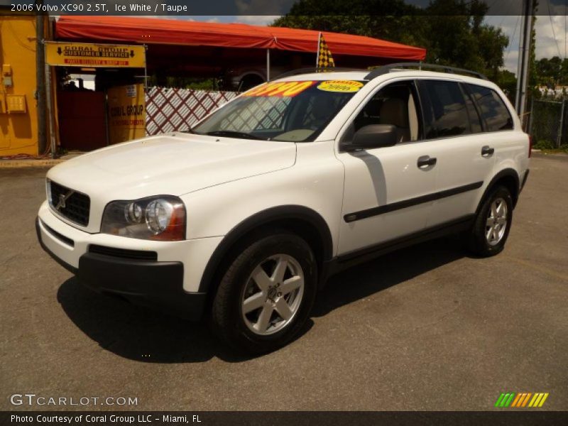 Ice White / Taupe 2006 Volvo XC90 2.5T