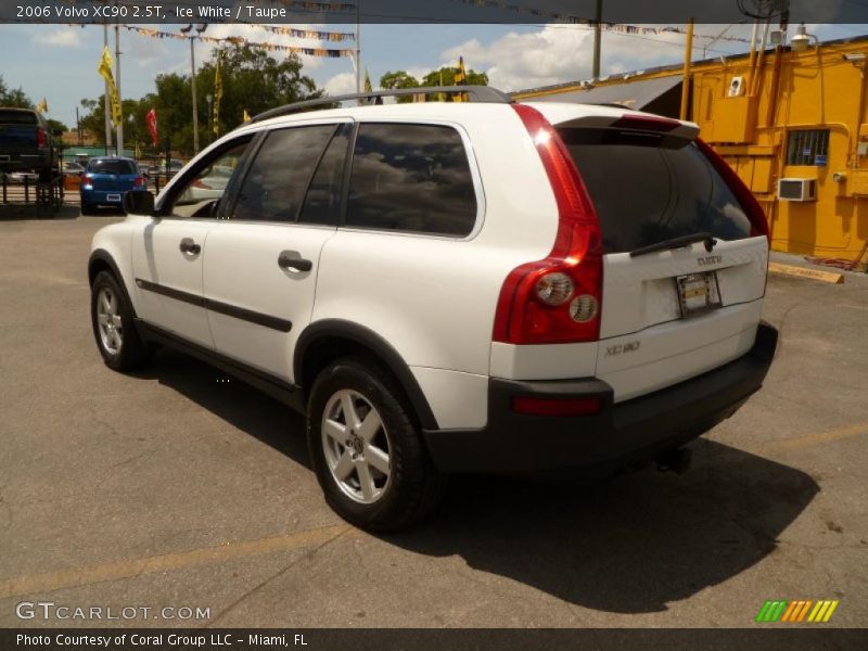 Ice White / Taupe 2006 Volvo XC90 2.5T