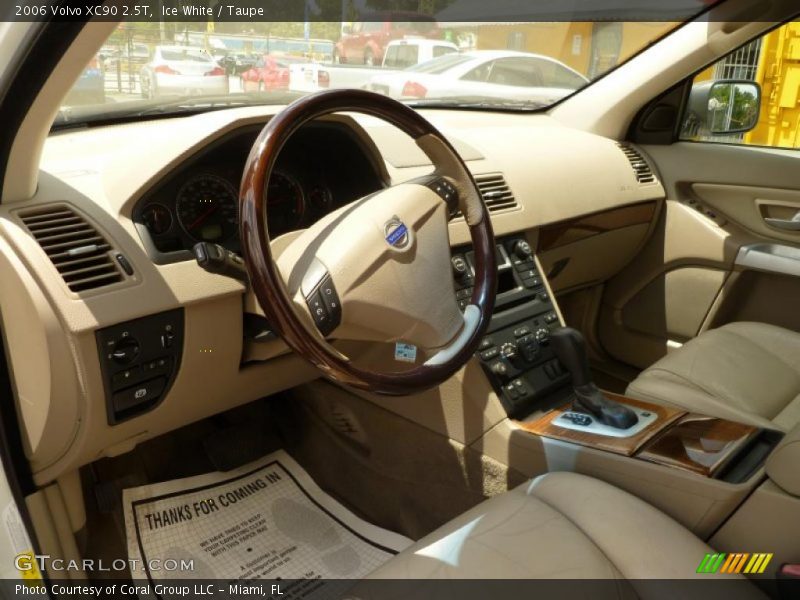 Ice White / Taupe 2006 Volvo XC90 2.5T