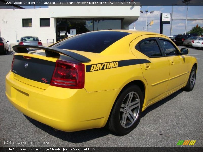 Top Banana Yellow / Dark Slate Gray/Light Slate Gray 2006 Dodge Charger R/T Daytona
