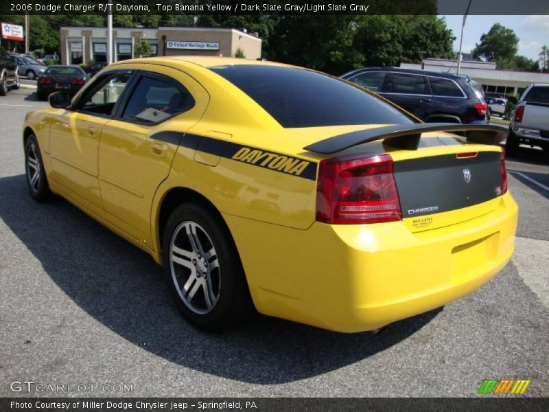 Top Banana Yellow / Dark Slate Gray/Light Slate Gray 2006 Dodge Charger R/T Daytona