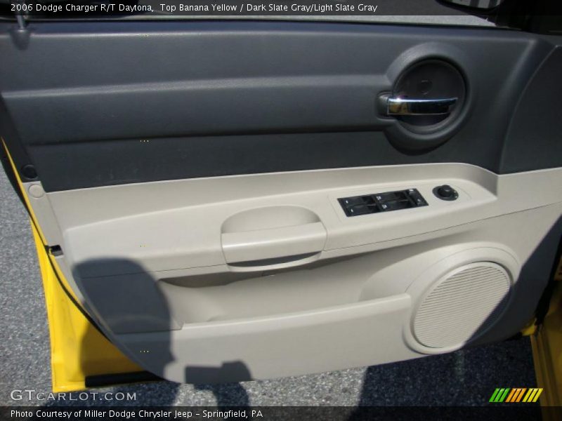 Top Banana Yellow / Dark Slate Gray/Light Slate Gray 2006 Dodge Charger R/T Daytona