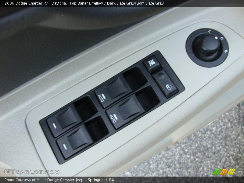 Top Banana Yellow / Dark Slate Gray/Light Slate Gray 2006 Dodge Charger R/T Daytona