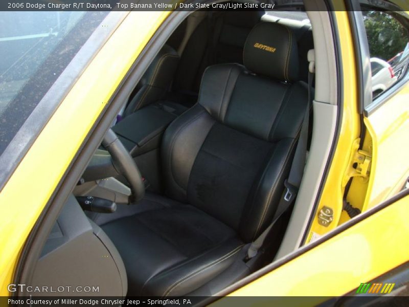 Top Banana Yellow / Dark Slate Gray/Light Slate Gray 2006 Dodge Charger R/T Daytona
