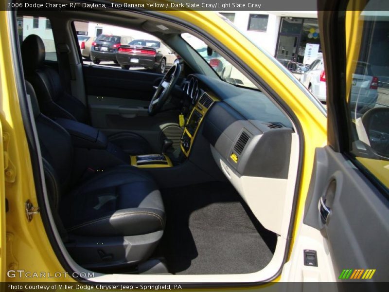 Top Banana Yellow / Dark Slate Gray/Light Slate Gray 2006 Dodge Charger R/T Daytona