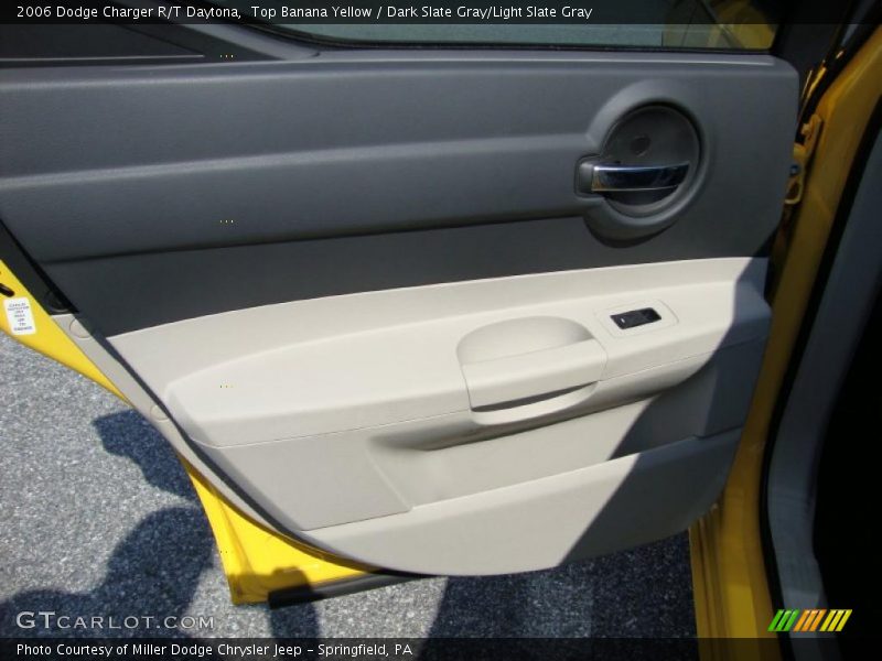 Top Banana Yellow / Dark Slate Gray/Light Slate Gray 2006 Dodge Charger R/T Daytona