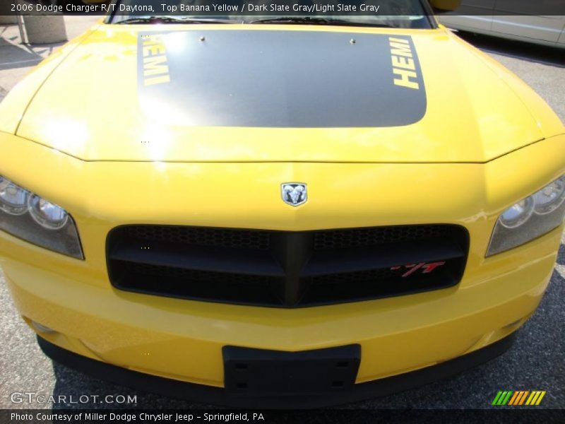 Top Banana Yellow / Dark Slate Gray/Light Slate Gray 2006 Dodge Charger R/T Daytona