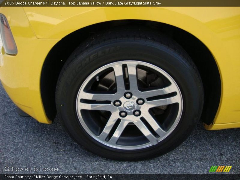 Top Banana Yellow / Dark Slate Gray/Light Slate Gray 2006 Dodge Charger R/T Daytona