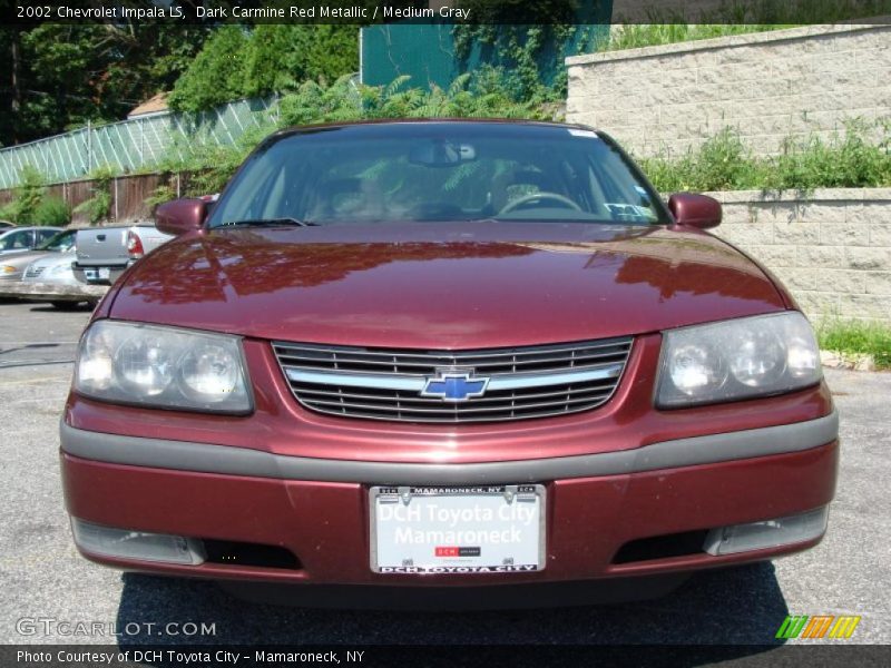 Dark Carmine Red Metallic / Medium Gray 2002 Chevrolet Impala LS