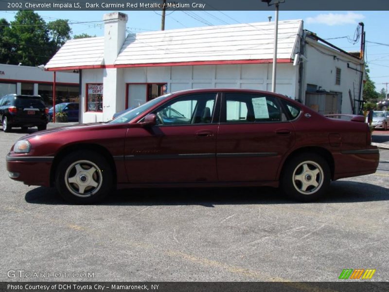 Dark Carmine Red Metallic / Medium Gray 2002 Chevrolet Impala LS