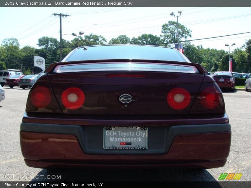 Dark Carmine Red Metallic / Medium Gray 2002 Chevrolet Impala LS