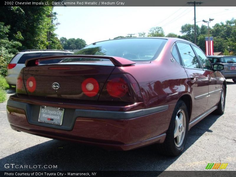 Dark Carmine Red Metallic / Medium Gray 2002 Chevrolet Impala LS