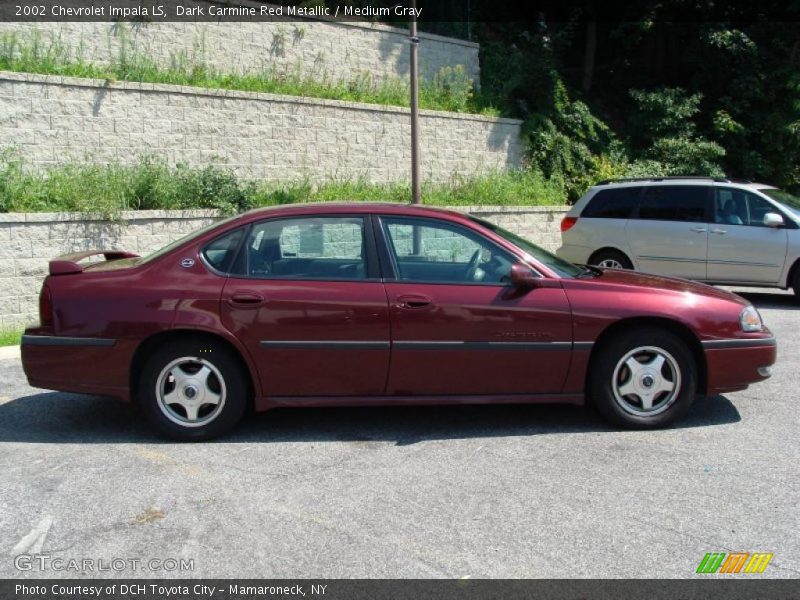 Dark Carmine Red Metallic / Medium Gray 2002 Chevrolet Impala LS